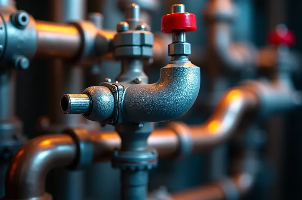 Chaudière à condensation moderne dans une chaufferie française bien organisée