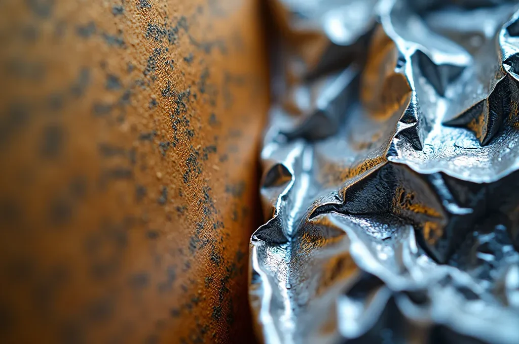 Gros plan sur deux types de panneaux réflecteurs : professionnel alvéolaire et feuille aluminium basique