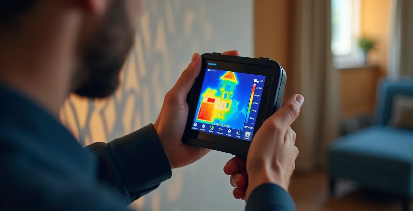 Visualisation graphique de la formule de calcul de puissance avec les coefficients DPE